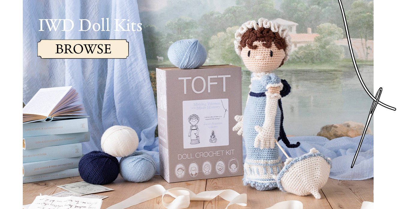 IWD doll kits new box packaging toft jane austen